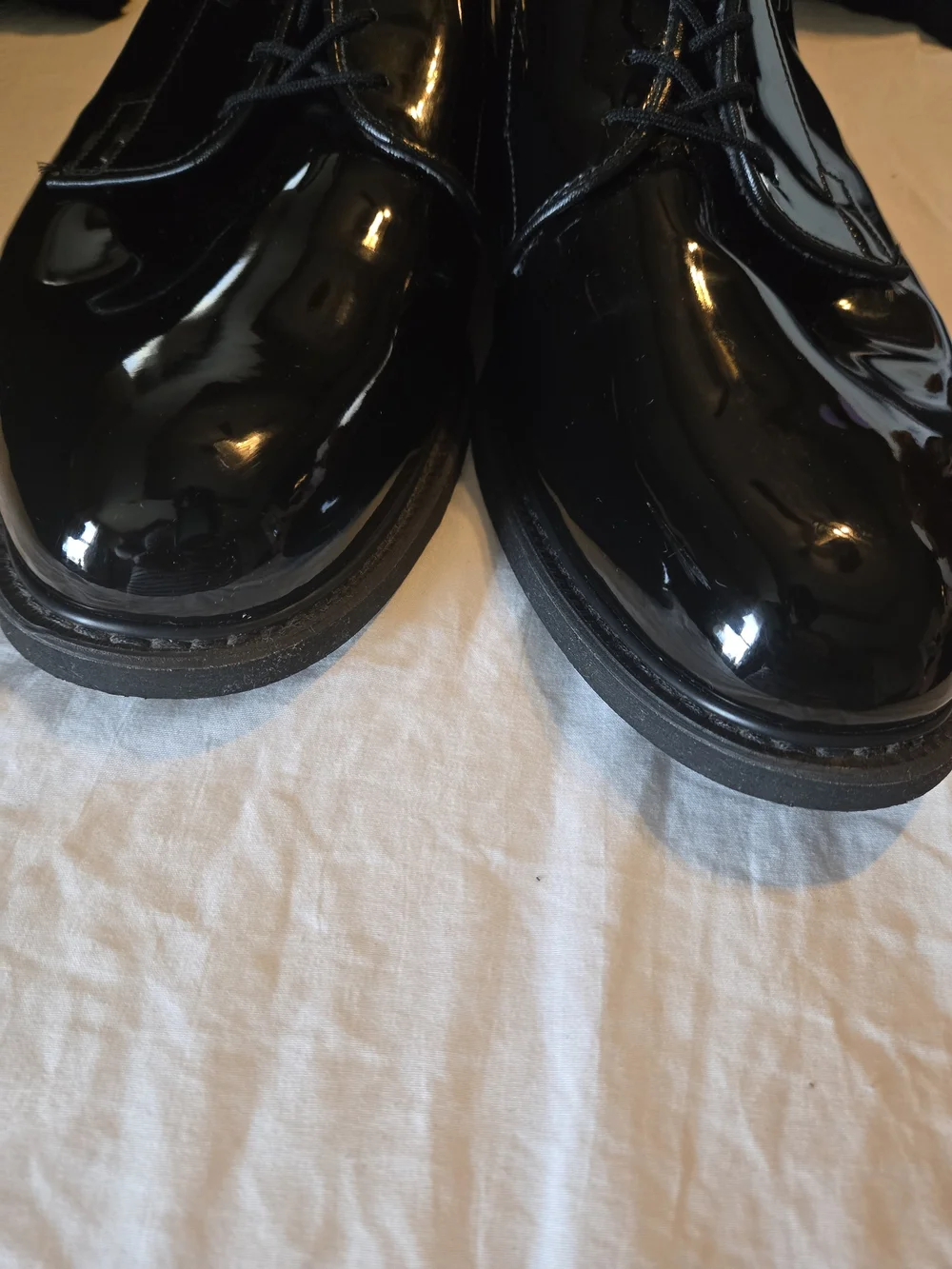 Bates 00941A Men's Patent Leather Uniform Dress Shoes Black Size 14D Military Po